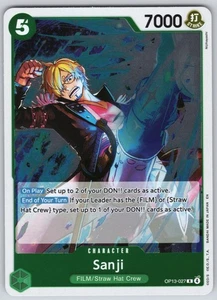 OP-13 Sanji R Carrying On His Will   Foil OP13-027 NM - Picture 1 of 2