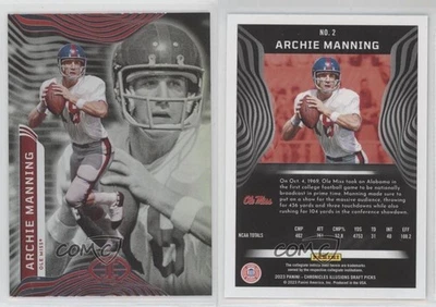 2023 Panini Chronicles Draft Picks Illusions Archie Manning #2 - Image 1 of 2