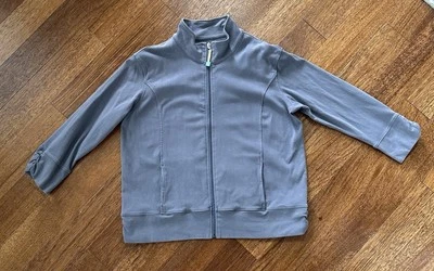 Fresh Produce Suéter Mujer XL Cremallera Completa Chaqueta Gris Manga 3/4 Informal Adulto Foto 1 de 4