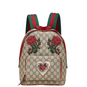 GUCCI GG Supreme Flower Flower Heart Backpack Rucksack 427042 Damen 【Gebraucht】 - Bild 1 von 14