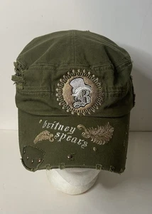 2009 Magic Headwear Britney Spears Mütze olivgrün Einheitsgröße Armee-Stil verstellbar - Bild 1 von 11