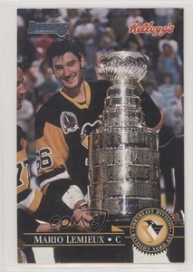 1995-96 Donruss Kellogg's Mario Lemieux (The Cup) HOF - Picture 1 of 3
