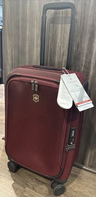 "Equipaje de mano Victorinox Connex 22"" de viajero frecuente lado blando rojo borgoña nuevo con etiquetas" Foto 1 de 4