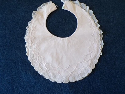 BAVOIR ANCIEN DENTELLE BRODERIE - Photo 1/4