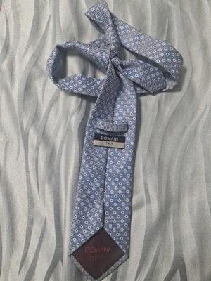 Corbata de cuello azul Domani para hombre Foto 1 de 2