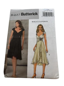 Butterick Sewing Pattern B4657 Maggy London Cocktail Dress Wedding 14 16 18 20 - Picture 1 of 12