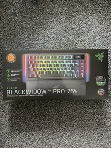 Razer Blackwidow V4 Pro 75% Wireless Gaming Keyboard Orange Switches US Layout - Picture 1 of 4