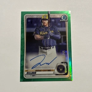 Thomas Dillard 2020 Bowman Chrome Prospects Green Refractor Autograph /99  - Bild 1 von 2