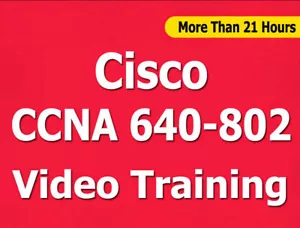 Cisco CCNA 640-802 (640-822 + 816) Video Training CBT - 21+ ore - Foto 1 di 1