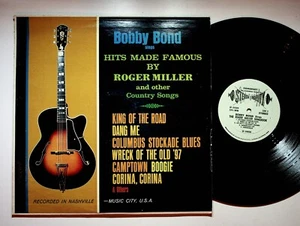 Bobby Bond Sings Roger Miller Country Song Hits Vinyl LP Record - Picture 1 of 4
