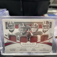 2022 Immaculate Collegiate Monuments /99 Mac Jones Devonta Smith #IM-1 Rookie RC