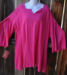 TUNICA INDOSSABILE ART 'OH MY' COTTONWAYS "PIPER" GARZA IN ROSA FUCSIA, OSFM, NUOVA CON ETICHETTE - Foto 1 di 4