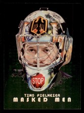 2008-09 Between The Pipes Masked Men Gold #MM02 Timo Pielmeier *#/10