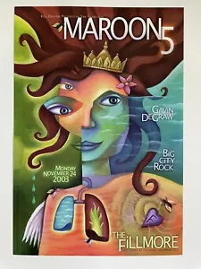 Maroon 5 Concert Poster 2003 F-601 Fillmore - Picture 1 of 1