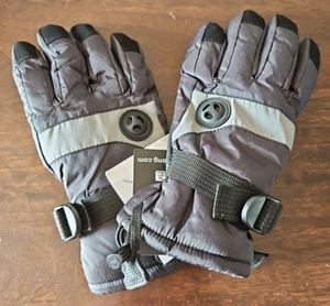 HighLoong Kinder Ski Snowboard Handschuhe wasserdicht dünn schwarz Größe 6/7 F6 - Bild 1 von 9