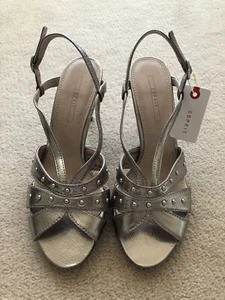 Esprit Shoes Sandals Size 36 Silver/rose RRP$70 - Picture 1 of 5