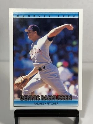 1992 Donruss Dennis Rasmussen #245 San Diego Padres Baseball Card - Image 1 of 4