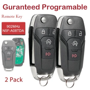 2 For FORD F150 F250 F350 F450 Flip Key Keyless Remote Fob N5F-A08TDA 164-R8134 - Picture 1 of 6