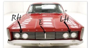 1965 Mercury Monterey Montclair Park Lane Grill RH LH & center emblem - Picture 1 of 19