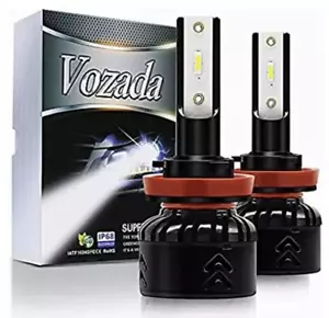 Vozada H11 LED Headlight Kit Low Beam Bulb Super Bright 6000K Bulbs - Picture 1 of 2