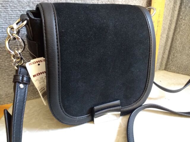Kohl's Rosetti Silver Gray Metallic Purse Handbag With Heart Charm | eBay