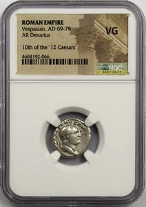 Vespasien impérial romain 69-79 AD AR denarius neuf bon état - Photo 1/2