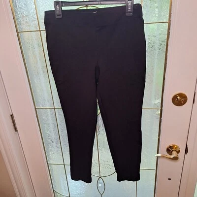 Брюки женские Max Studio большие черные без застежек эластичные на талии нарядные - Изображение 1 из 4