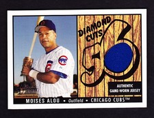 2003 BOWMAN HERITAGE DIAMOND CUTS RELICS #DC-MA MOISES ALOU EXPOS JERSEY