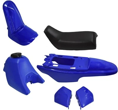 Blue Yamaha PW50 PY50 PW 50 Plastic Fender Body Seat Gas Tank Kit - Image 1 of 4