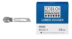 Eloi : lame sgorbie per pedicure monouso sterilizzate N° 8 (scatola 100pz) - Foto 1 di 4