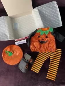 AMERICAN GIRL Halloween PUMPKIN COSTUME Outfit Set NEW in Box HTF Truly Me - Picture 1 of 10