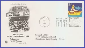 USA5 #3188o ADDR PCS ARTCRAFT FDC 1960s The Beatles - Picture 1 of 1