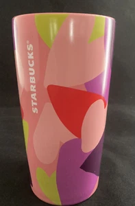 Starbucks 2022 Valentine Hearts Double Wall Ceramic Travel Tumbler 10 oz Mug Cup - Picture 1 of 4