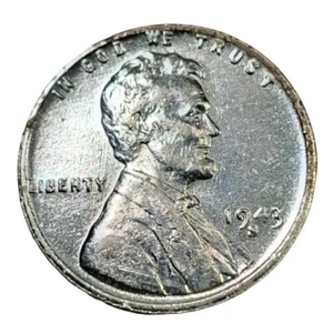 1943S US Lincoln Wheat Penny Steel Cent - Picture 1 of 2