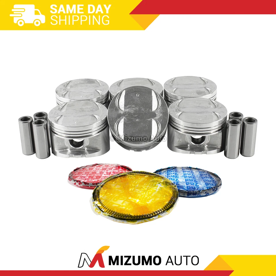 Pistones con anillos aptos para 91-98 Acura Legend 3.2L V6 SOHC 24v Foto 1 de 3