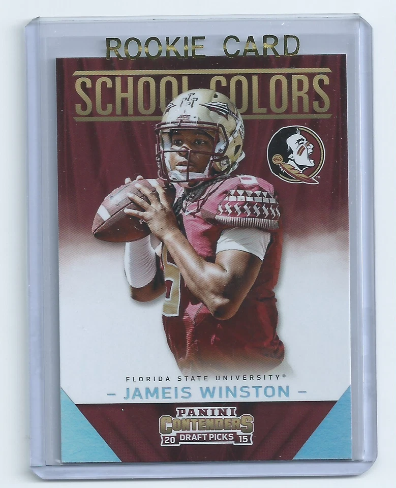 Jameis Winston 2015 Panini Contenders School Colors Rookie Card #2 - Image 1 of 1