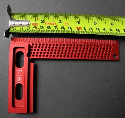 Aluminium Tri-Mitre Square L-Shaped 90 Degree Metric Precision Marking - Image 1 of 4