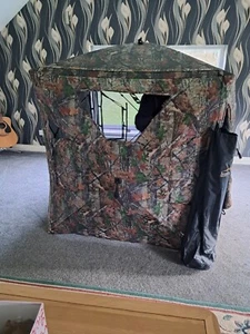 Lenotos Hunting Blind, 2 Person Pop Up Blinds 360 Degree See Through, Portable D - Picture 1 of 6