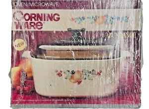 CORNING WARE REICHLICHKEIT KASSEROLLE 5 QUART BERNSTEINFARBENER DECKEL NEU IN BOX A-5-B VERSIEGELT - Bild 1 von 2