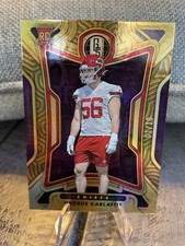 2022 GOLD STANDARD RC /10 GEORGE KARLAFTIS CHIEFS FUTURE STAR PURDUE