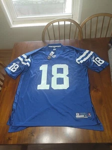 NWT Indianapolis Colts Peyton Manning Reebok On Field Blue Jersey Size XX Large - Picture 1 of 6