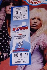 JAN 1998 ECHL Toledo Storm vs Dayton Bombers Hockey Unused Ticket SPORTS ARENA