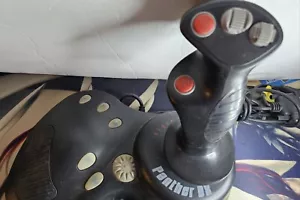Vintage RARO Mad Catz Panther DX Flight Joystick Controller PC USATO *NON TESTATO* - Foto 1 di 4