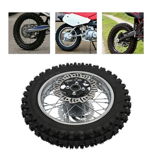 12 Inch Rear Wheel Rim Tire For SSR Pit Bike Dirt Bike 50/70/90/110/125/140CC - Picture 1 of 18