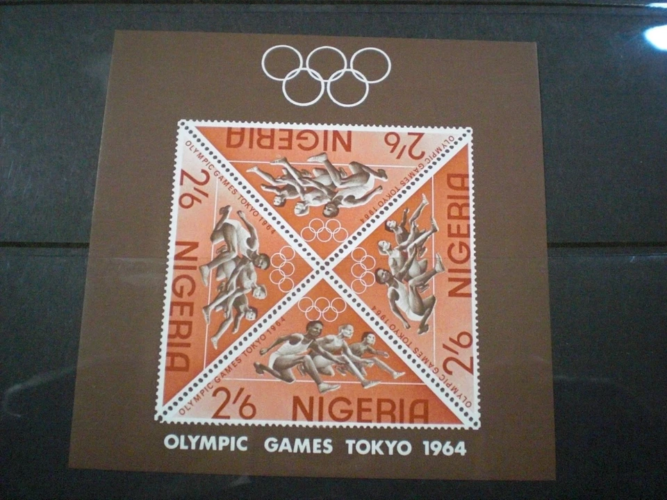  Juegos Olímpicos de Nigeria 1964 Tokio 64 Scott # 168a SS MNH lt 61 Foto 1 de 1