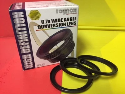 RAYNOX DCR-732 DCR-731 0.7x WIDE ANGLE LENS to 43MM 52MM 37MM 46MM HD  - Image 1 of 4