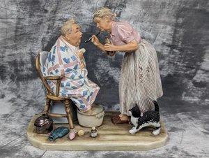 Vintage Norman Rockwell Spring Tonic Porcelain Figurine Gorham First Edition - Imagen 1 de 23