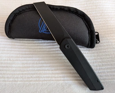 Brian Brown Finch Folding Knife - Black PVD M390 Blade -Black Titanium -NEW - Image 1 of 4