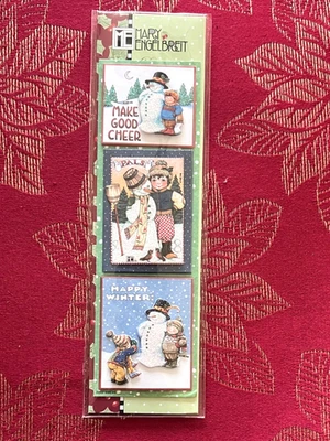 RARO - PEGATINAS 3D MUÑECO DE NIEVE FELIZ INVIERNO - MARY ENGLEBREIT K & COMPANY SE ENVÍA GRATIS Foto 1 de 2