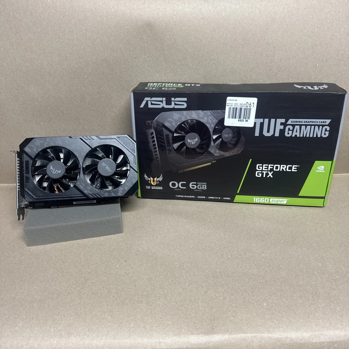 ASUS NVIDIA GeForce GTX 1660 NVIDIA Computer Graphics Cards for